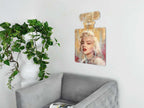 Icona Pop Art Marilyn Monroe | Pannello Decorato a Mano | ADM