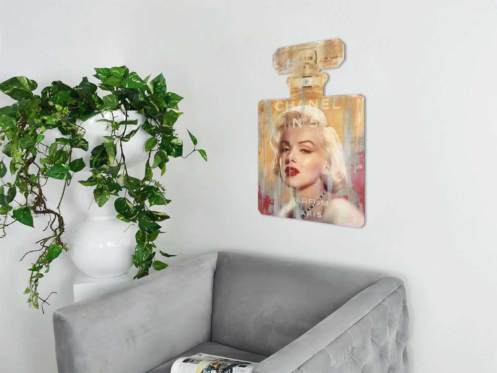 Icona Pop Art Marilyn Monroe | Pannello Decorato a Mano | ADM