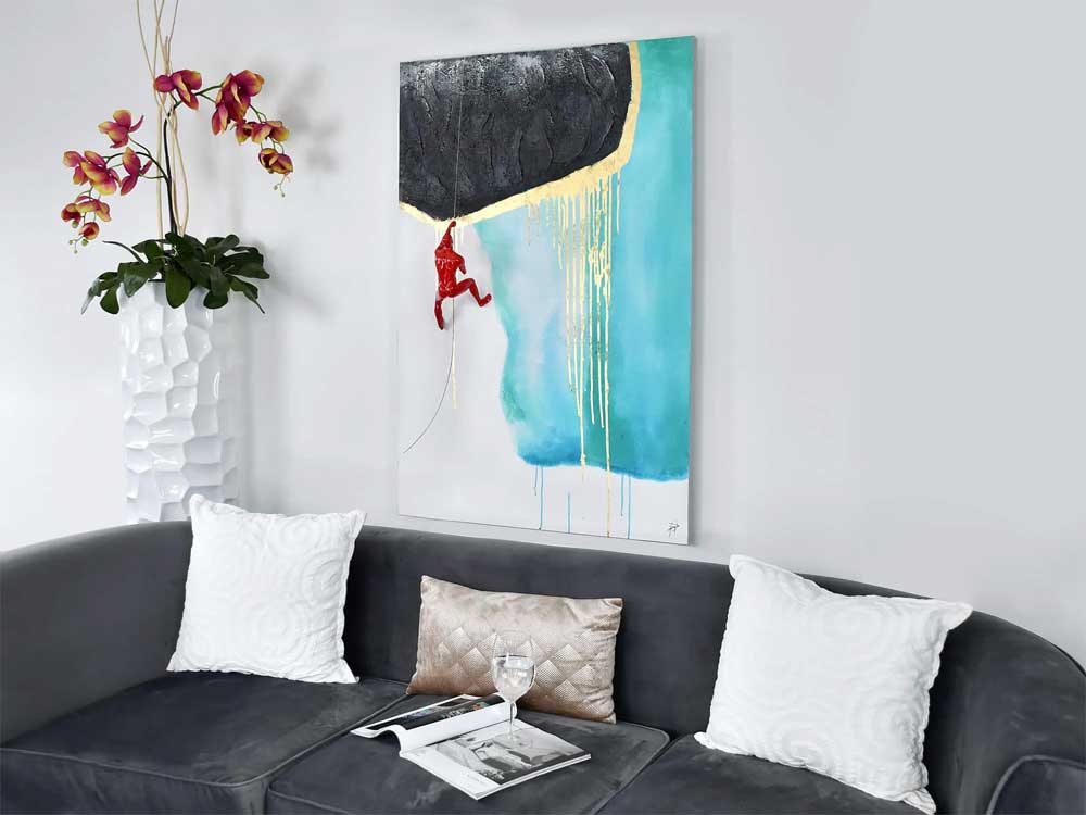 Quadro 3D con Scultura da Parete | Astratto e Figurativo | ADM