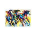 Quadro La Cavalcata 150x100cm | Olio Acrilico su Tela | Ambienti Glamour