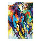 Quadro La Cavalcata 150x100cm | Olio Acrilico su Tela | Ambienti Glamour