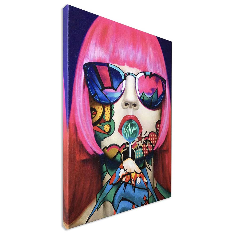 ADM Quadro Volto di Donna Pop Art 1 SA002X1