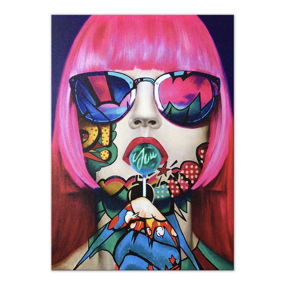 ADM Quadro Volto di Donna Pop Art 1 SA002X1