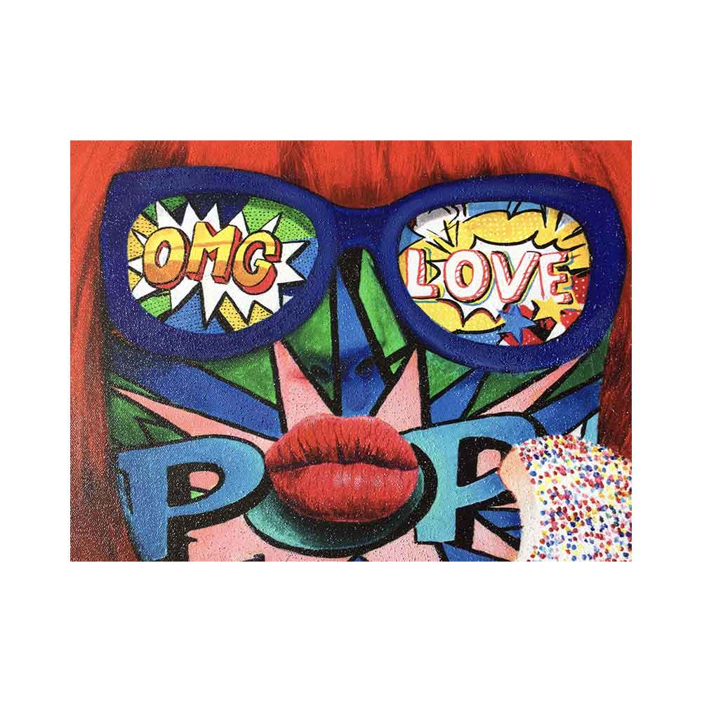 ADM Quadro Volto di Donna Pop Art 2 SA003X1