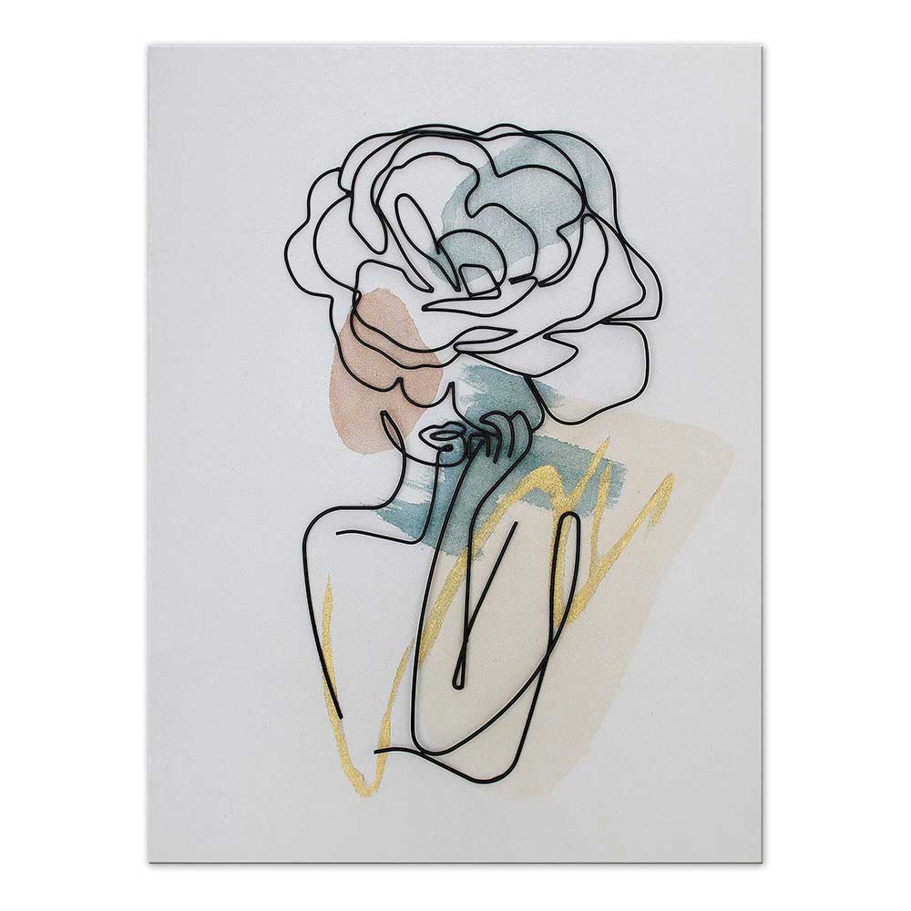 ADM Quadro Donna Fiore di Rosa A004X1