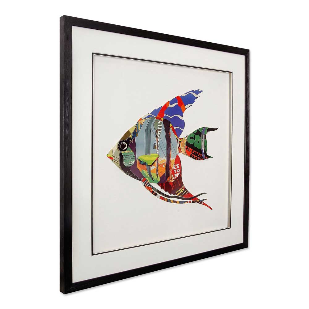 ADM Quadro Collage Pesce Tropicale 1 SA007A1