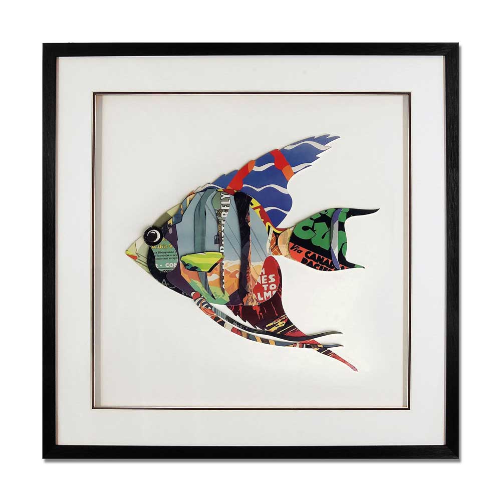 ADM Quadro Collage Pesce Tropicale 1 SA007A1