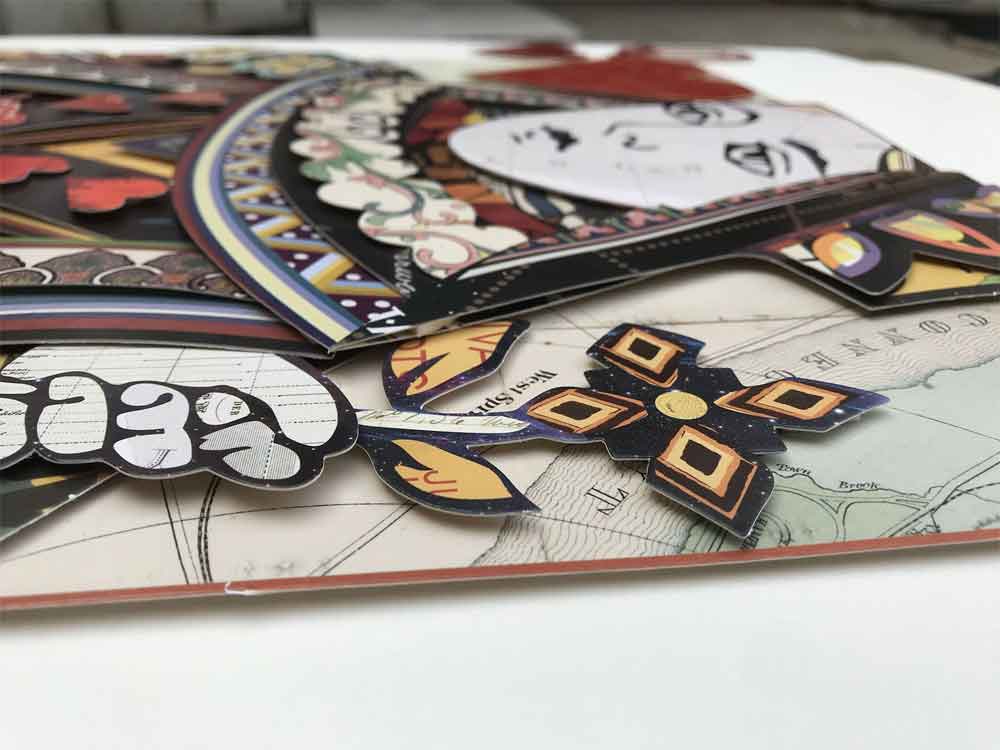 ADM Quadro 3D Donna di Cuori SA019A1