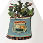ADM Quadro Collage Cactus in Vaso Verde SA041A1