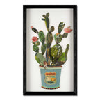 ADM Quadro Collage Cactus in Vaso Verde SA041A1