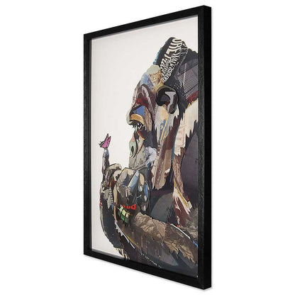 ADM Quadro Collage Gorilla con Farfalla SA048A1