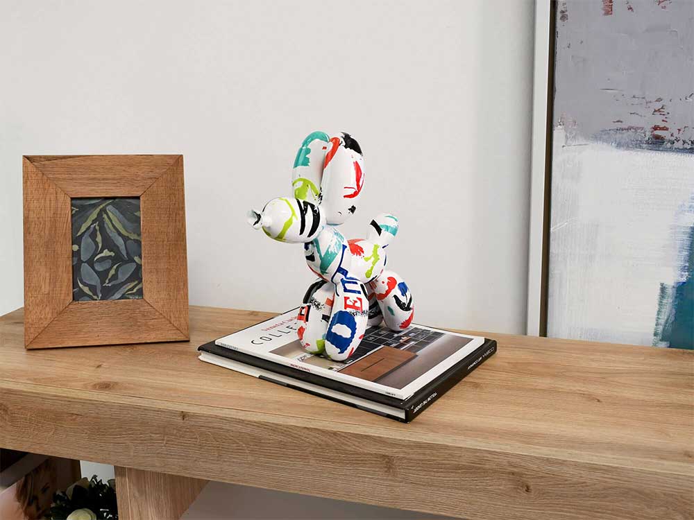 ADM Scultura Cane Palloncino Piccolo Multicolore