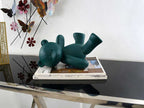 ADM Scultura Orsetto Sdraiato Verde  D2618MF