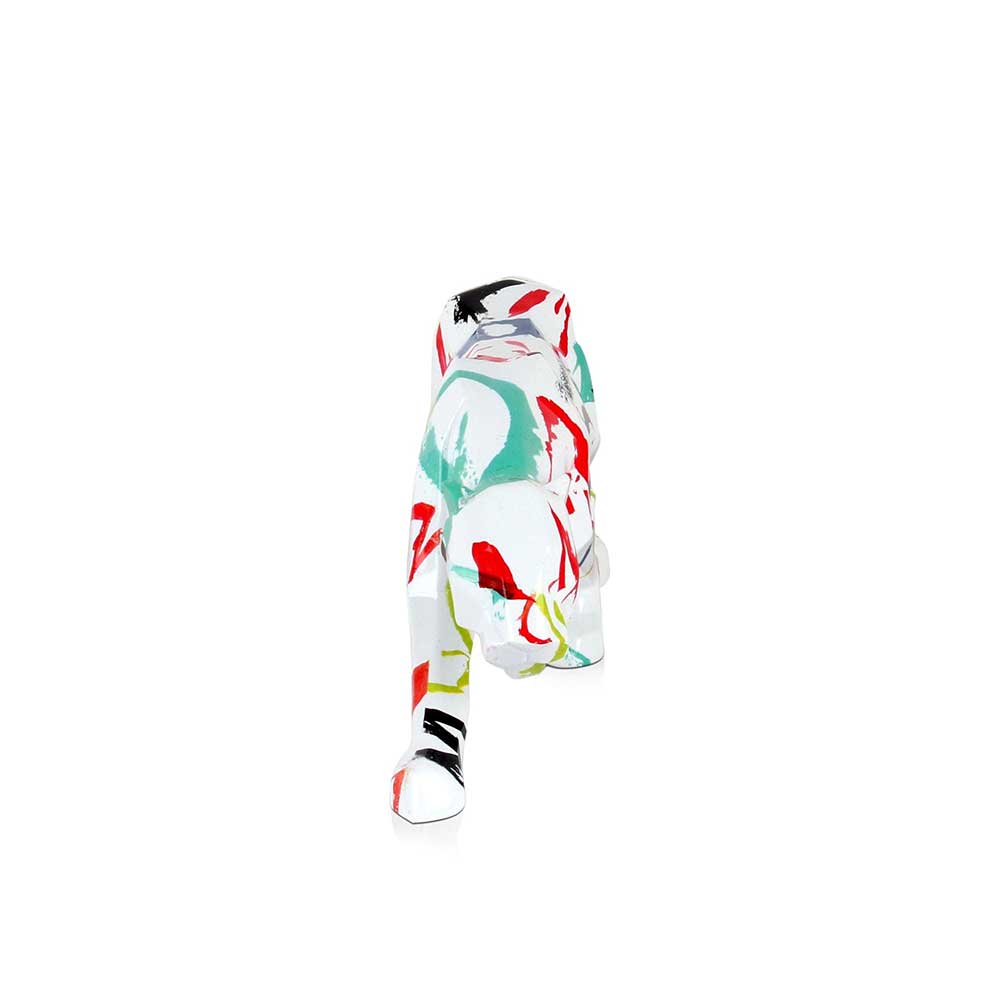 ADM Scultura Pantera Sfaccettata Multicolore D4815W10