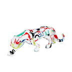 ADM Scultura Pantera Sfaccettata Multicolore D4815W10