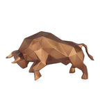 ADM Scultura Toro Sfaccettato Bronzo D5126ED