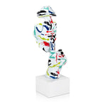 ADM Scultura Viso Astratto Uomo Multicolore D4816W10