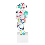 ADM Scultura Viso Astratto Uomo Multicolore D4816W10
