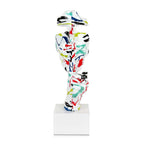 ADM Scultura Viso Astratto Uomo Multicolore D4816W10