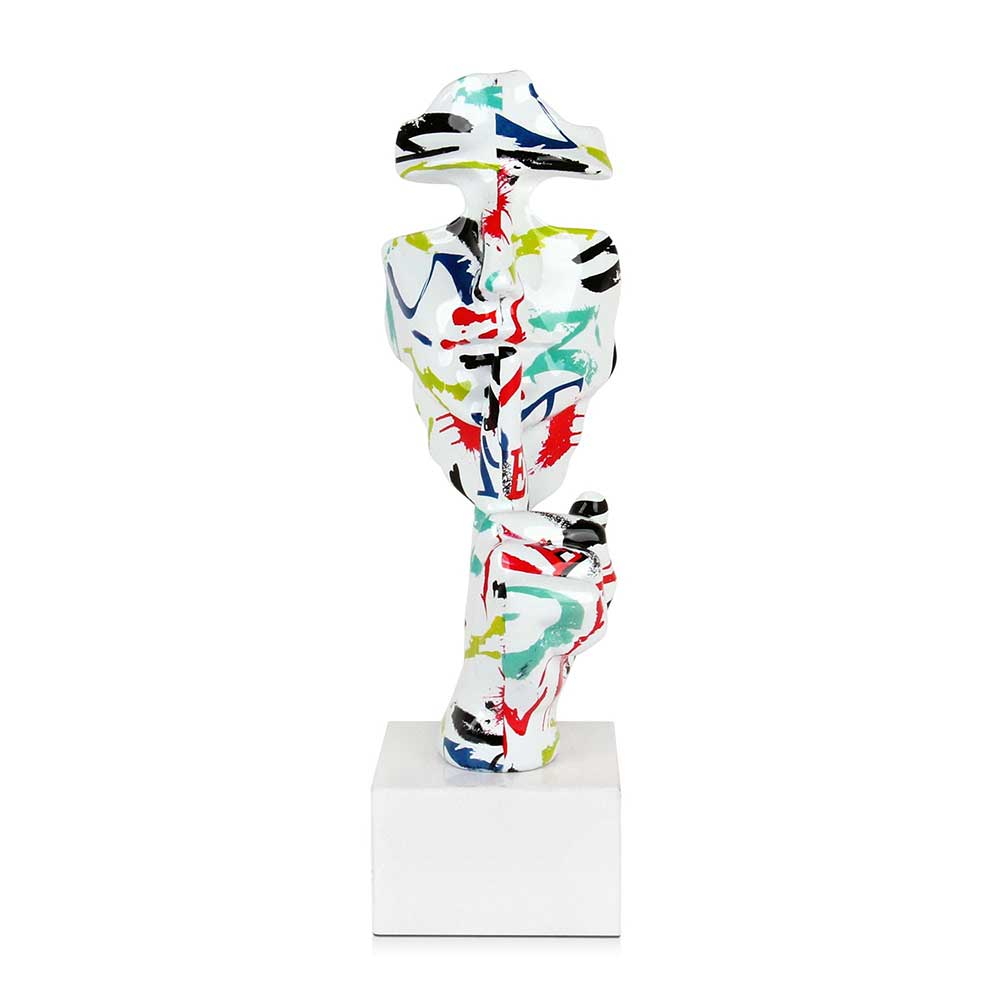 ADM Scultura Viso Astratto Uomo Multicolore D4816W10