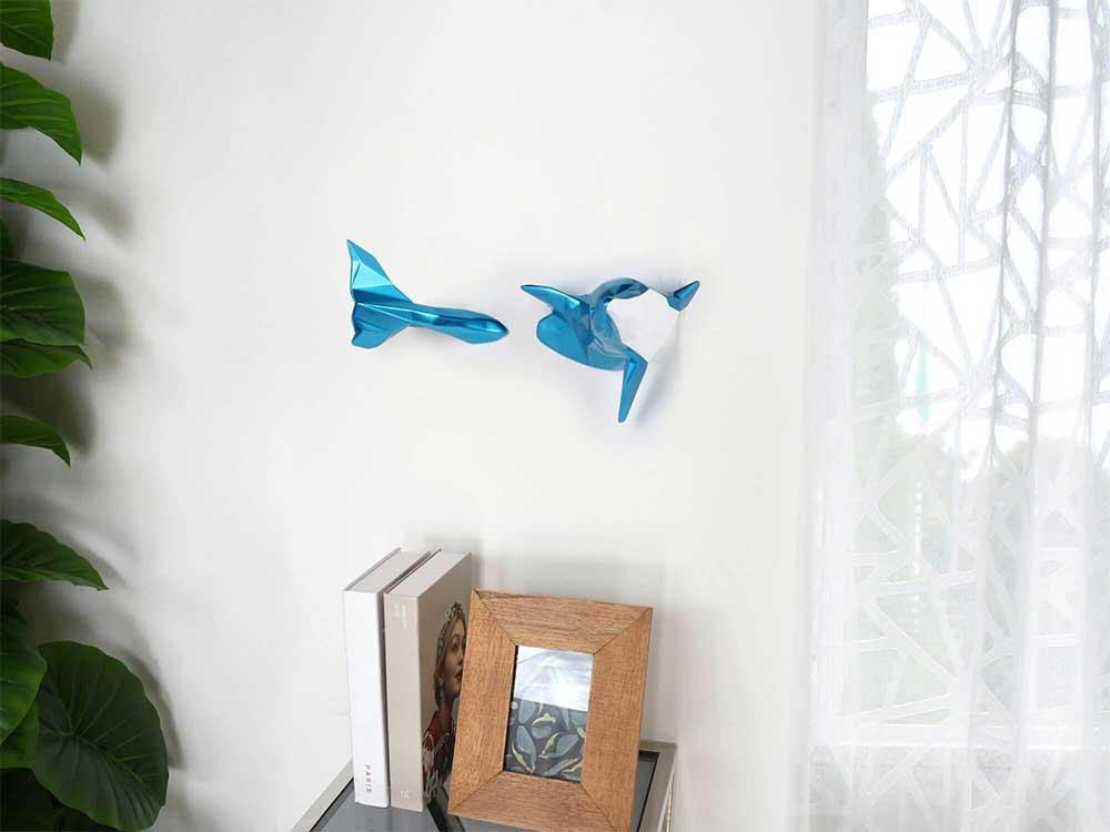 ADM Scultura Delfino Azzurro D3113ETPW