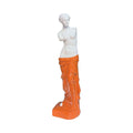 Ambienti Glamour | Scultura Donna Fulvia 41cm | Ruggine e Bianco