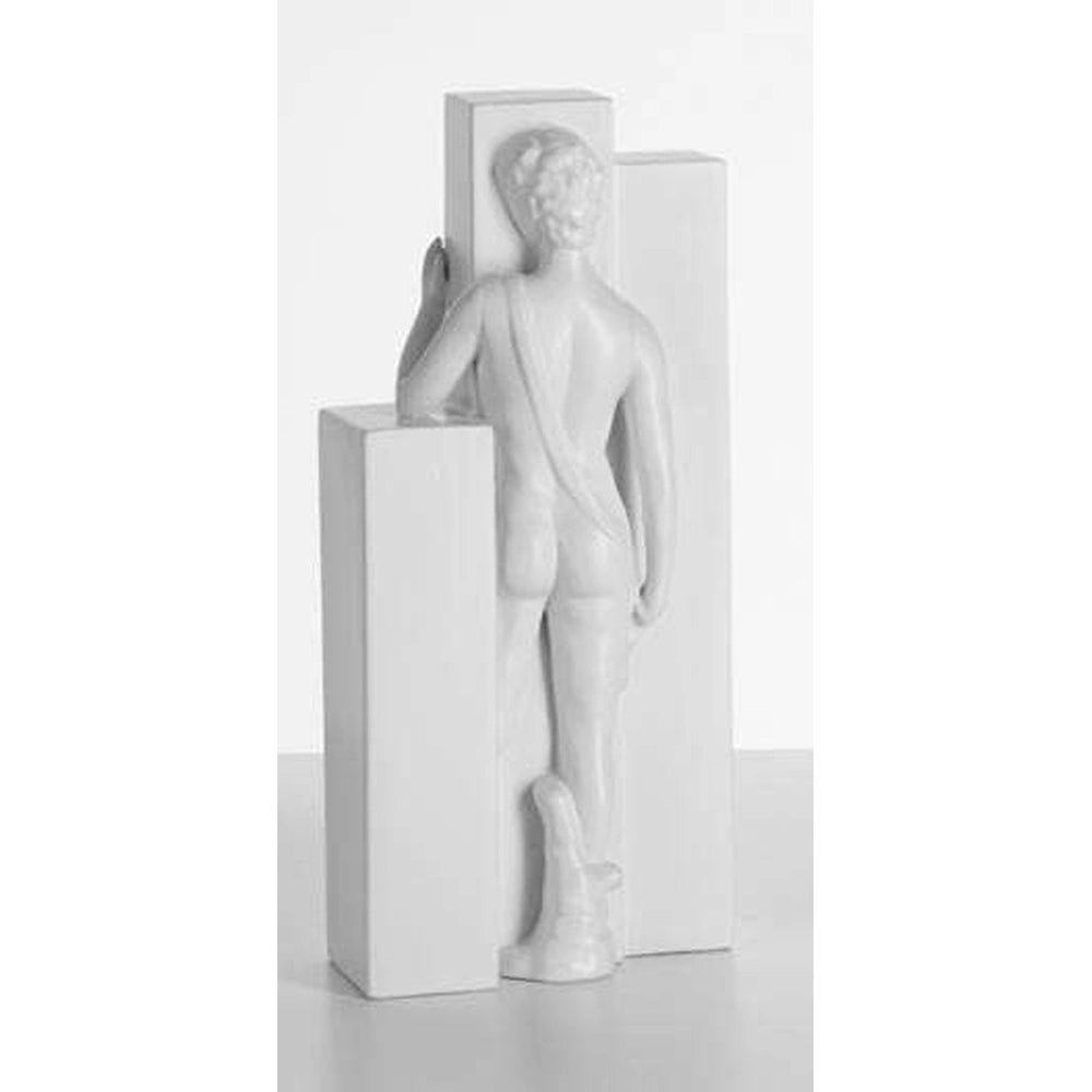Scultura Apollo Bianco 49 cm Dolomite Smaltata | Ambienti Glamour