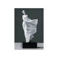 Scultura Beautiful Girl 34cm | Bianca Lucida e Marmo | Ambienti Glamour