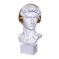 Scultura David con Cuffie 50 cm in Resina | Ambienti Glamour