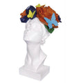 Scultura Donna Bianca con Farfalle 36 cm Resina | Ambienti Glamour