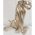 Scultura Gold Panther 56 cm Oro Chiaro | Ambienti Glamour