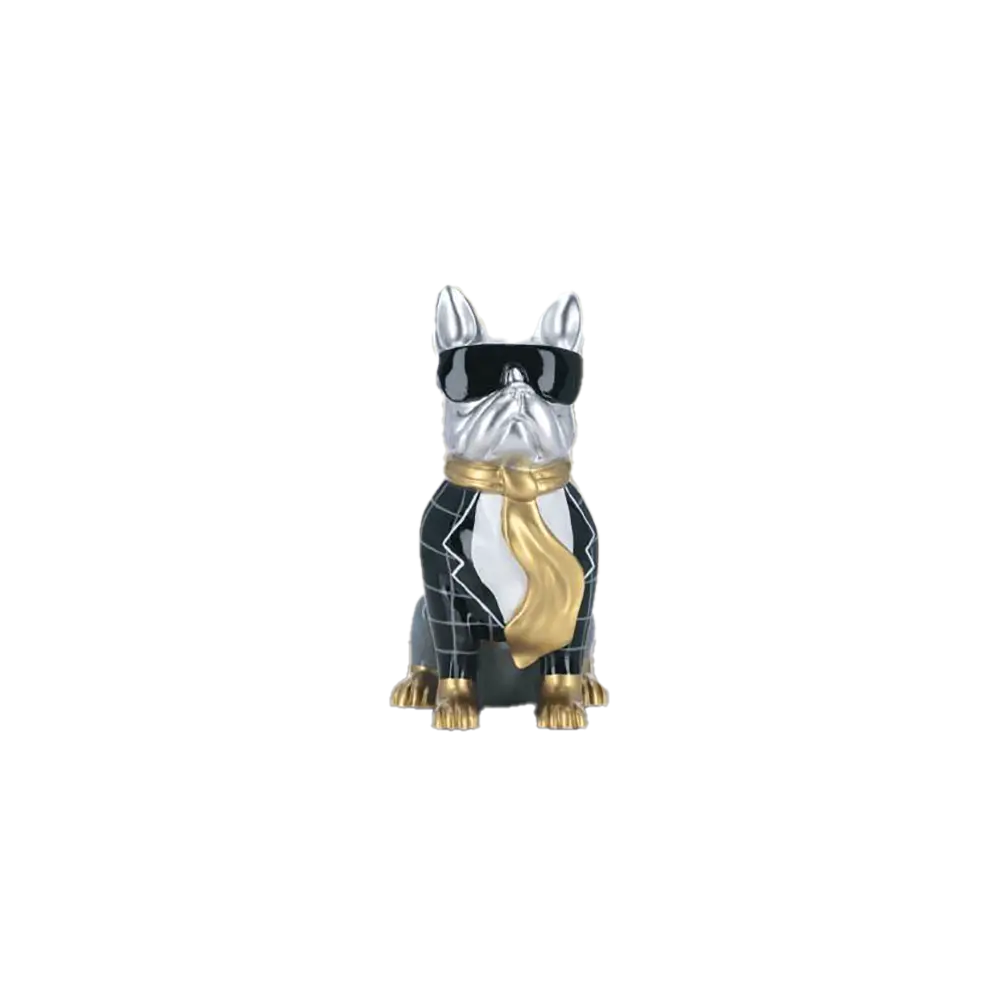 Scultura Golden Tie 36cm | Poliresina Oro | Ambienti Glamour