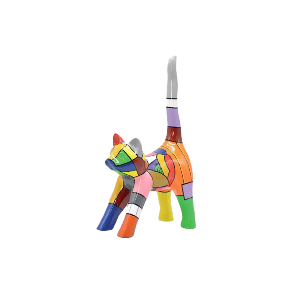 Scultura Pop Cat 44cm | Poliresina | Ambienti Glamour