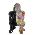 Scultura Pop Gorilla 45 cm in Resina Moderna | Ambienti Glamour