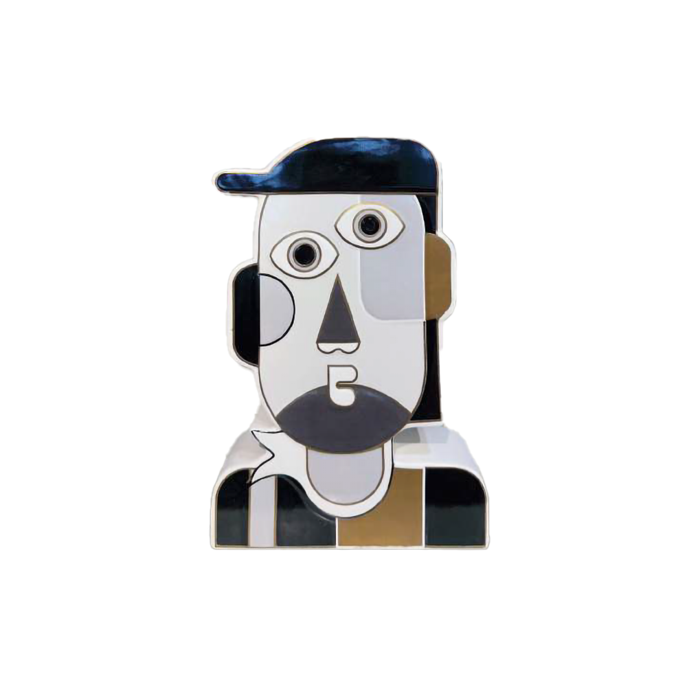 Ambienti Glamour | Scultura Ragazzo Astratto 29cm | Finitura Nera | Dolomite