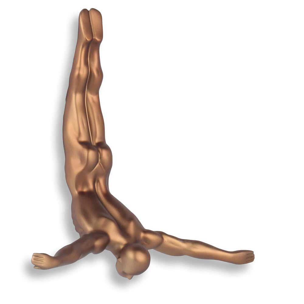 ADM Scultura Tuffatore Piccolo Bronzo D2627ED