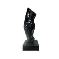 Scultura Cavallino 50cm | Nera in Dolomite | Ambienti Glamour