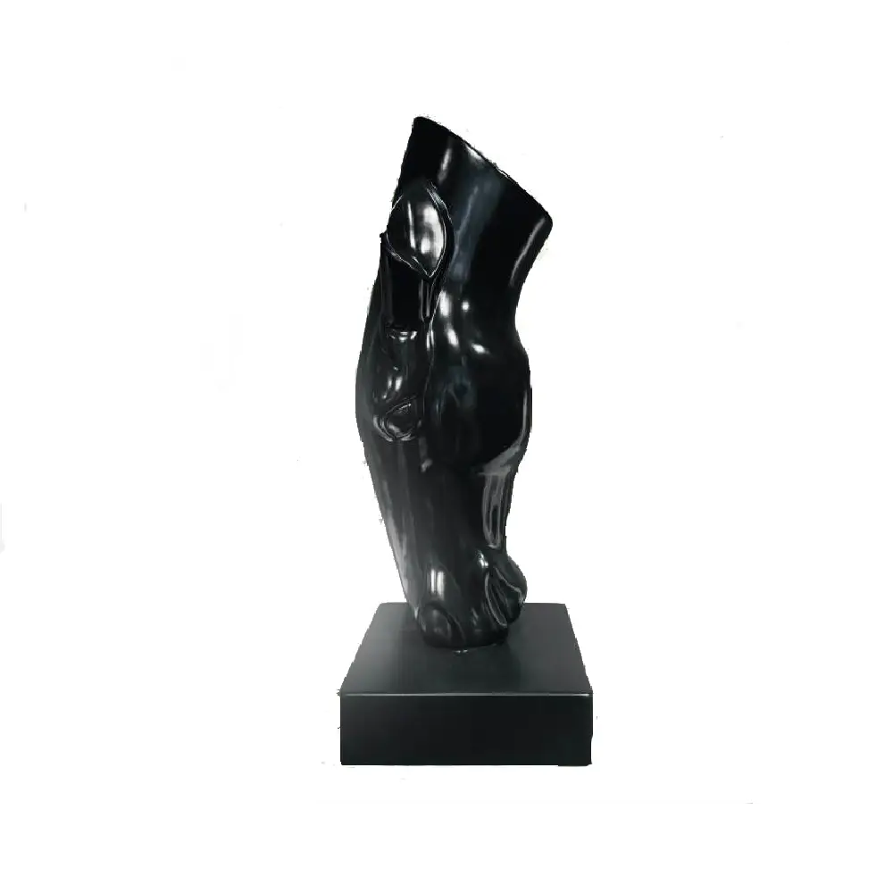 Scultura Cavallino 50cm | Nera in Dolomite | Ambienti Glamour