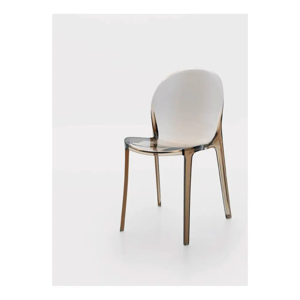 Sedia Aruba Island 82cm | Marrone Leggero Policarbonato | Ambienti Glamour