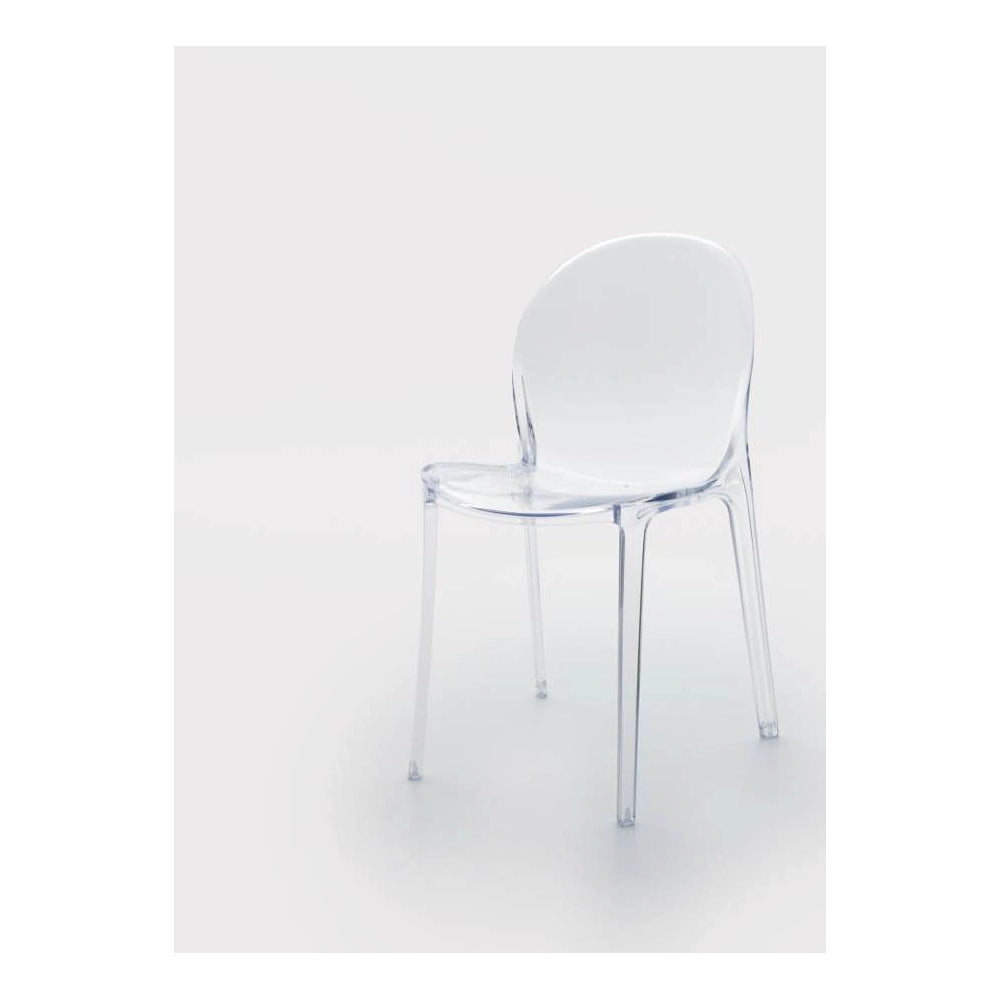 Sedia Brisbane 82cm | Trasparente in Policarbonato | Ambienti Glamour