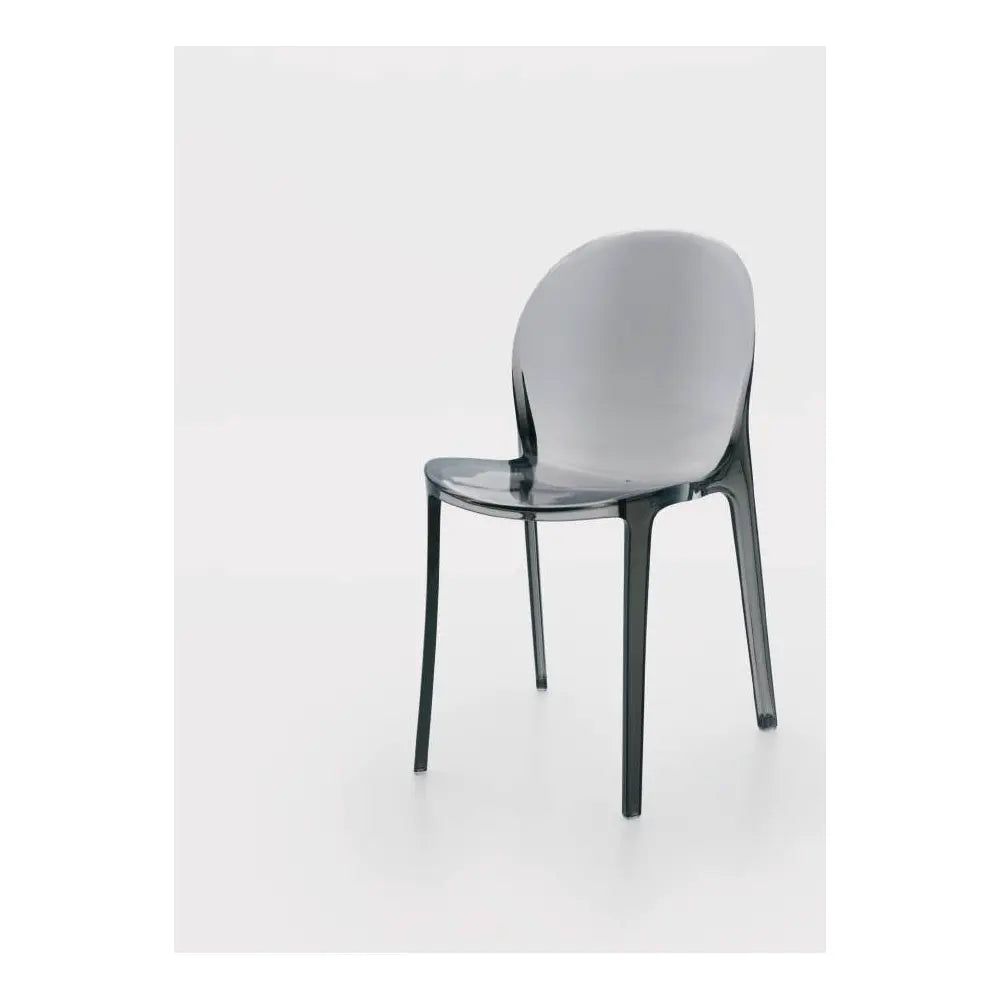 Sedia Sidney 82cm | Fumo Leggero Policarbonato | Ambienti Glamour