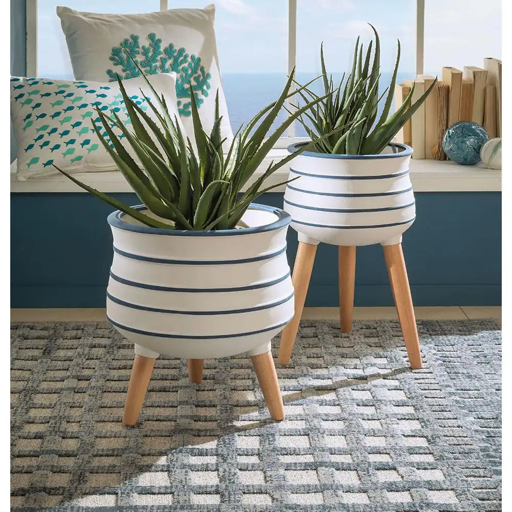 Set 2 Vasi Aloe Artificiale Stile Mediterraneo | L'Oca Nera