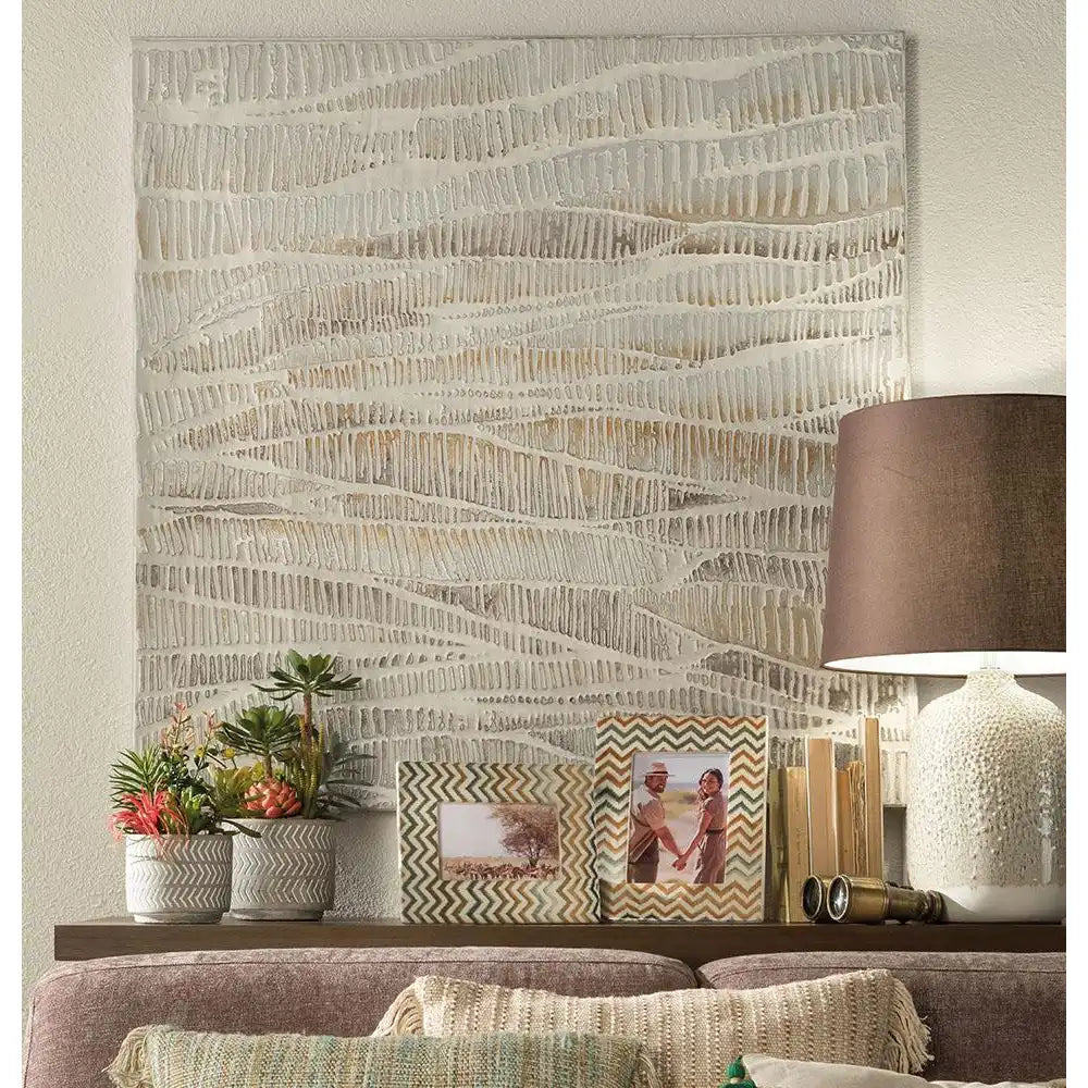 Set 2 Vasi Ceramica Tortora Bianco Ethno Chic | L'Oca Nera