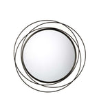 L'Oca Nera Specchiera Metallo Nero - Design Orbitale - 1J200