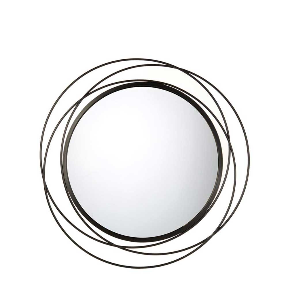 L'Oca Nera Specchiera Metallo Nero - Design Orbitale - 1J200