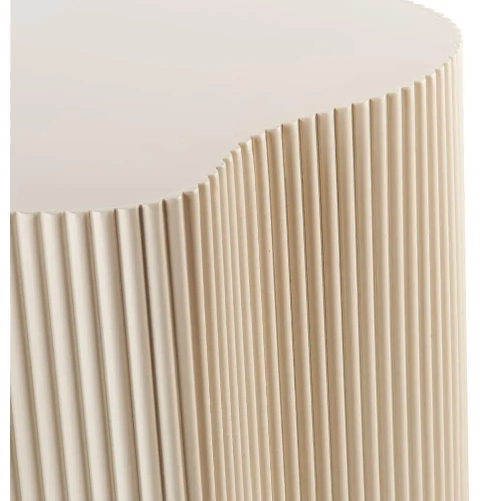 Tavolino Basso Forma Irregolare Effetto Cannettato | L'Oca Nera