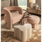 Tavolino Basso Forma Irregolare Effetto Cannettato | L'Oca Nera