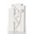 Vaso Apollo con Disco Bianco 38,5 cm Dolomite | Ambienti Glamour
