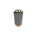 Vaso Kengsinton Grande 40cm | Bianco Nero Oro | Ambienti Glamour