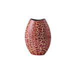 Vaso Red Brown 40cm | Effetto Crackle su Ocra | Ambienti Glamour